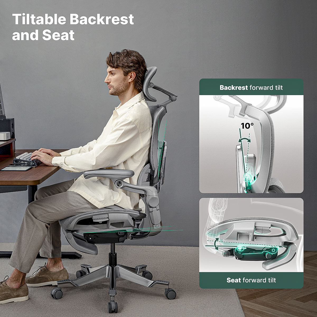 Hinomi H2 Pro Ergonomic Office Chair with Optional Footrest