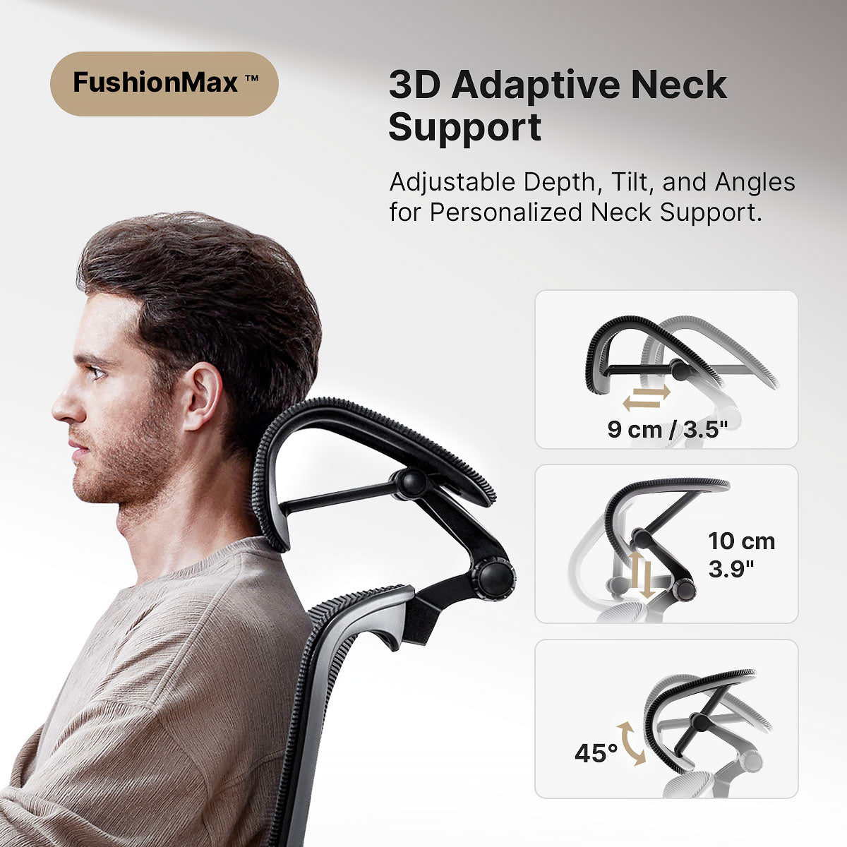 H1 Pro Ergonomic Office Chair with 3D Lumbar Support Hinomi UK